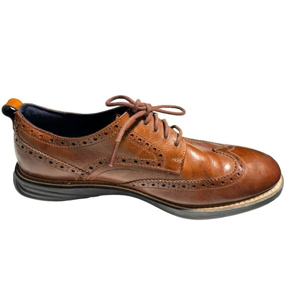 Cole Haan Grand OS Brown Wingtip Size 10.5 - Picture 8 of 11